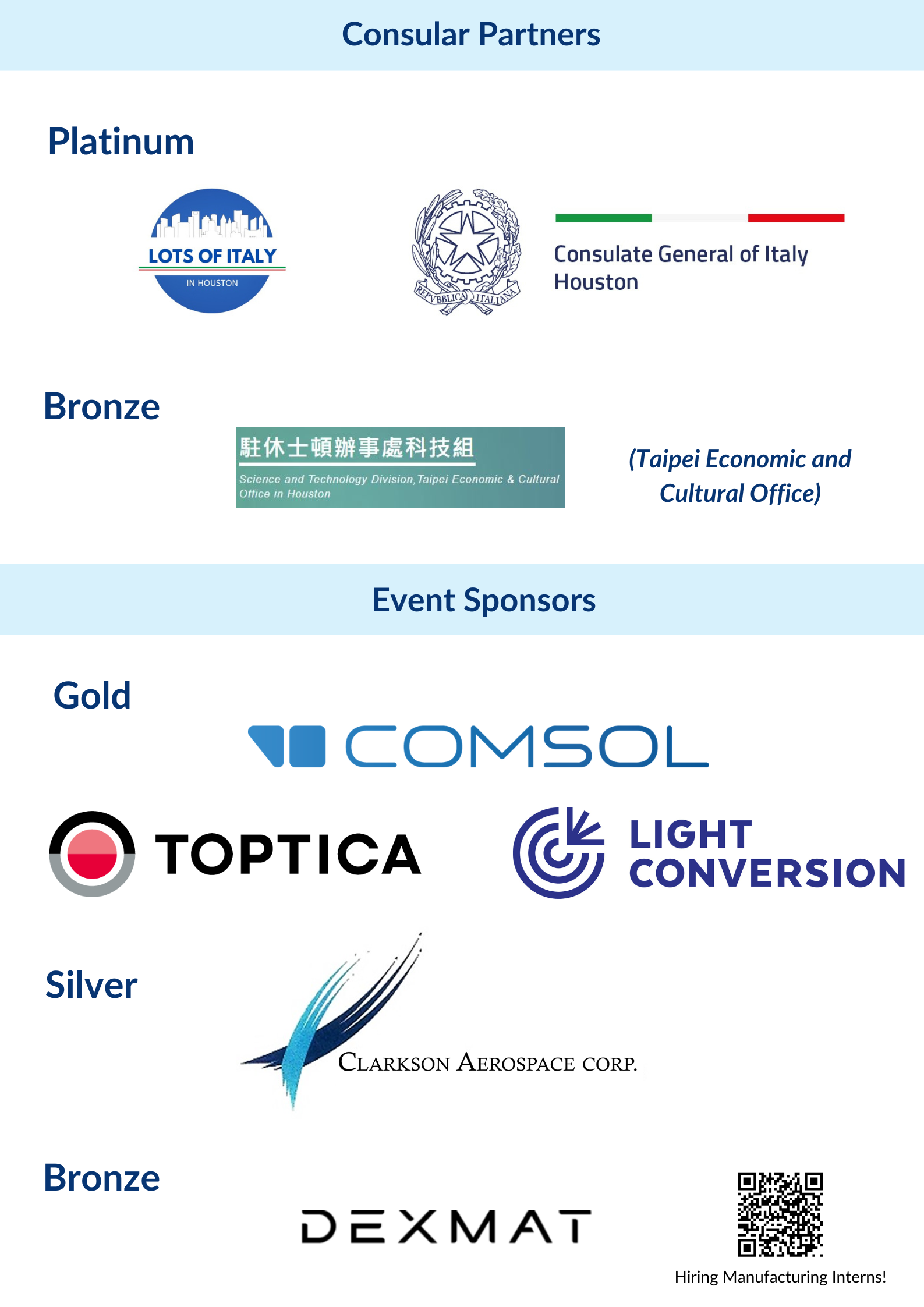2026 colloquium sponsors and partners